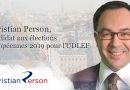 Christian Person, candidat aux élections européennes 2019 pour l’UDLEF